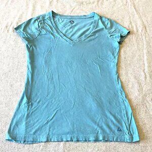 American Giant Womens Size XS Classic Cotton Crew Tee Shirt Aqua Blue